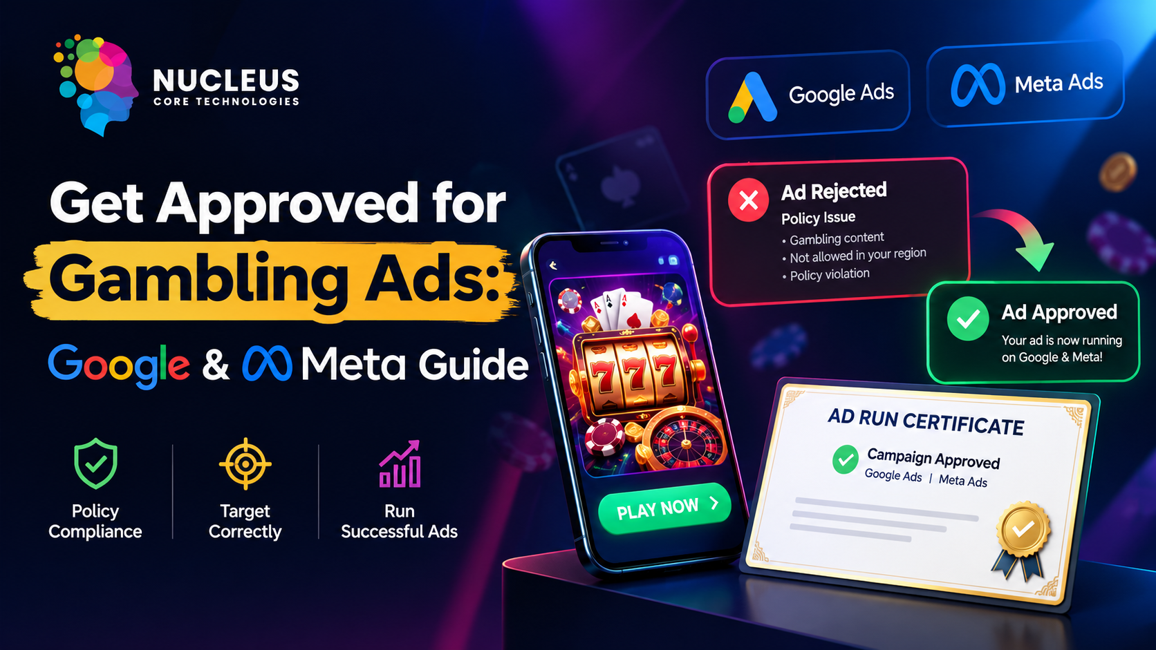 How to Get Certified for Gambling Ads on Google & Meta